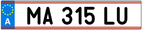 Trailer License Plate